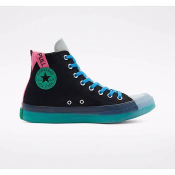 Converse Chuck Taylor All Star Digital Terrain Cx Hi Cierne / Zelene / Ruzove - Damske Vysoké Tenisk